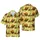Western Cowboy T-Rex Ride Saguaro Cactus Burnt Orange Sun Textile Short-sleeve Hawaiian Shirt - 1