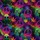 Glow Peace Alien Mosaic: Neon Gradient Symbol, Star Pattern, Abstract Geometric Trails Short-sleeve Hawaiian Shirt - 7