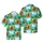 Beach Lover's Upright Red Lobster Cocktail Glass Palm Trees Ocean Seamless Pattern Short-sleeve Hawaiian Shirt - 1