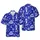 Skateboarder Alien Grey Alien Peace Sign Saucer Ray Gun Stars Navy Blue Short-sleeve Hawaiian Shirt - 1