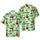 Tropical Skeleton Gold Sign Pineapple Wayfarer Hibiscus Cocktail Palm Short-sleeve Hawaiian Shirt - 1