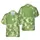 Hawaiian Tropical Muted Moss Green Textile Pattern – Faded Fabric Texture Print Short-sleeve Hawaiian Shirt - 1