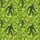 Tropical Bigfoot Design: Forest Green Sasquatch Tiki Mask Olive Chartreuse Camo Textile Short-sleeve Hawaiian Shirt - 7