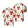 Red Lobster Crab Beer Mug Yellow Bottle Anchor Ship Wheel Compass Mosaic Short-sleeve Hawaiian Shirt - 1