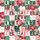 FA LA LA LA Grid Distressed Grunge Typographic Seamless Hawaiian Fabric Print Red Pink Teal Short-sleeve Hawaiian Shirt - 7
