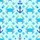 Hawaiian Ocean Marine Pattern: Blue Crabs, Nautilus, Lighthouse, Starfish & Gold Accents Short-sleeve Hawaiian Shirt - 7