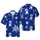 Astronaut Raccoons Floating Dancing, Celestial Hawaiian Pattern, Navy Sky Off-White Short-sleeve Hawaiian Shirt - 1