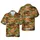 Western Cowboy Horse Galloping Desert Pattern - Joshua Tree Mesa Vista Motif Short-sleeve Hawaiian Shirt - 1