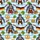 Gorilla Lederhosen Beer Stein Pattern: Bavarian Lozenge, Pretzel, Bratwurst, Accordion Short-sleeve Hawaiian Shirt - 7