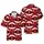 Santa Claus Suit Hawaiian Pattern Crimson Faux Fur Gold Buckle Candy Cane Snowflakes Short-sleeve Hawaiian Shirt - 1