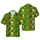Hawaiian Golden Steins Hop Leaf Pretzel Forest Green Pattern Short-sleeve Hawaiian Shirt - 1