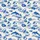 Detailed Dolphin & Palm Island Design, Cerulean Blue Aqua Linen, White Ocean Waves Short-sleeve Hawaiian Shirt - 7