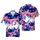 Patriotic Hawaiian Pattern: Flag Butterfly Design, Waving Stripes & Deep Navy Short-sleeve Hawaiian Shirt - 1