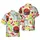 Hawaiian Watercolor Crawfish Boil: Red Crawfish, Corn, Chili, Lime Pattern Short-sleeve Hawaiian Shirt - 1