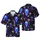 Stylized Gradient Skulls Glowing Stars Psychedelic Mushroom Unicorn Saucer Neon Intricate Pattern Short-sleeve Hawaiian Shirt - 1