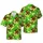 Bigfoot Beer Lover's Hawaiian Pattern: Sasquatch Surfing Hops & Tropical Foliage Fabric Short-sleeve Hawaiian Shirt - 1