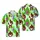 Bigfoot Hawaiian Characters: Pineapple, Flamingo, Unicorn Floats & Lush Botanical Design Short-sleeve Hawaiian Shirt - 1