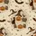 Tropical Halloween Witch Hat Black Cat Jack-o'-lantern Bat Aged Paper Pattern Short-sleeve Hawaiian Shirt - 7
