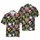 Hawaiian Cats Pizza Burrito Beer 80s Geometric Checkerboard Leopard Design Short-sleeve Hawaiian Shirt - 1