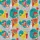 Mid-Century Modern Cocktail Hawaiian Pattern: Atomic Starburst, Geometric Dots Short-sleeve Hawaiian Shirt - 7