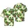 Hawaiian Gorilla Tropical Pattern: Anthropomorphic Gorillas, Palm, Hibiscus Tile Short-sleeve Hawaiian Shirt - 1