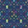 Hawaiian Chess Pieces Pattern Navy Background Beige Knights Pink Queens Blue Rooks Multi Pawns Dots Stars Short-sleeve Hawaiian Shirt - 7