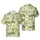 Hawaiian Goat Kids Farm Scene Etching - Parchment Cream Sepia Tones Short-sleeve Hawaiian Shirt - 1