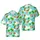 Corgi Dog Beach Vacation: Surfboards, Palm Trees, Camper Van, Ocean Scene Pattern Short-sleeve Hawaiian Shirt - 1