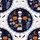 Skulls Ghosts Jack-O-Lanterns Ravens Haunted Houses Luna Moths Design Navy White Orange Short-sleeve Hawaiian Shirt - 7