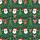 Emerald Green Christmas Hawaiian Pattern: Santa, Rudolph, Tree, Bows, Lights Short-sleeve Hawaiian Shirt - 7