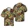 Swashbuckler Skeletal Pirate Tricorn Hat Galleon Treasure Map Crossbones Design Short-sleeve Hawaiian Shirt - 1