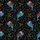 Bass Fish Christmas Hawaiian: Santa Hat Bass, Holly, Snowflake Black Dot Print Short-sleeve Hawaiian Shirt - 7