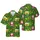 Santa Claus Hawaiian Pattern: Beer Steins, Reindeer Antlers, Holly, Snowflakes Short-sleeve Hawaiian Shirt - 1