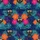 Black Dachshund Sunglasses Hawaiian Print Magenta Hibiscus Tropical Foliage Short-sleeve Hawaiian Shirt - 7