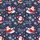 Vintage Santa Reindeer Hawaiian Intricate Snow Village Christmas Pattern Red Navy Short-sleeve Hawaiian Shirt - 7
