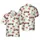 Firefighter Fan Hawaiian Red Fire Truck Ladder, Pumper & Off-Road Engine Palm Tree Swirl Short-sleeve Hawaiian Shirt - 1