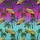 Yellow School Bus Palm Tree: Hawaiian Tropical Teal Fuchsia Purple Gradient Print Short-sleeve Hawaiian Shirt - 7