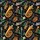 Musician's Hawaiian Copper Sax Golden Tuba Black Music Stave Fabric Print Short-sleeve Hawaiian Shirt - 7
