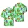 Bigfoot Surfer Sasquatch Hawaiian Island Beach Palm Tree Hibiscus Ocean Scene Short-sleeve Hawaiian Shirt - 1