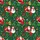 Hawaiian Pattern: Santa Claus Snowmen Gifts Baubles Holly Stars Forest Green Seamless Short-sleeve Hawaiian Shirt - 7