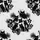 Cat Lover's Stylized Ink-Blot Feline Design, Black White High Contrast Short-sleeve Hawaiian Shirt - 7