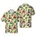 Opossum Tiki Hawaiian Christmas: Santa Hats, Reindeer Antlers, Gold Canvas Short-sleeve Hawaiian Shirt - 1
