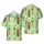 Hawaiian Tiki Totem Pineapple Tribal Pattern with Palm & Sea Turtles Mosaic Short-sleeve Hawaiian Shirt - 1