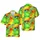 Speckled Frog Sunglasses Cocktail Peace Sign Palm Tree Hawaiian Pattern Design Short-sleeve Hawaiian Shirt - 1