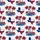 Texas Islander Hawaiian Pattern: Red Palm Trees & Flag Outlines, White Textile Weave Short-sleeve Hawaiian Shirt - 7