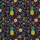 Hawaiian Neon Cocktail Pattern: Pineapple, Cherry, Citrus Slices, Starburst Sublimation Design Short-sleeve Hawaiian Shirt - 7