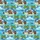 Pirate Shark Hawaiian Pattern: Tropical Ocean, Palm Trees, Plumeria, Galleons Short-sleeve Hawaiian Shirt - 7