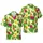 Pet & Family Tropical Paradise: Human Pet Faces Pineapple Hibiscus Monstera Custom Tropical Design Short-sleeve Hawaiian Shirt - 1