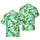 Corgi Lover's Hawaiian Surf Van Ocean Beach Palm Textile Print Short-sleeve Hawaiian Shirt - 1