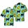 Rancher's Hawaiian Design: Vibrant Angus Cattle, Sunflower & Blue Sky Tropical Pattern Short-sleeve Hawaiian Shirt - 1